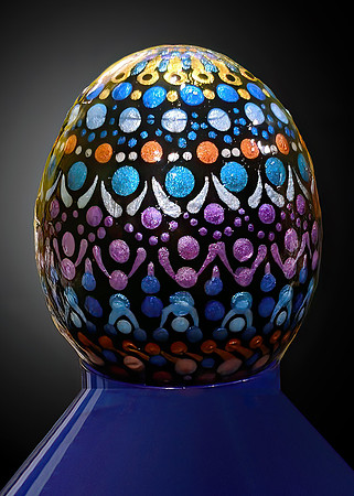 Painted Chicken Egg #1
