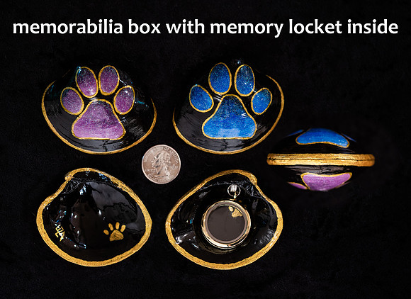 box with  memory locket - $125